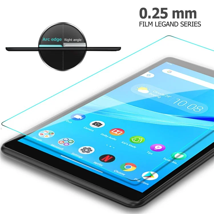 2.5D Arc Edge 9H Full Screen Coverage Tempered Glass Film for Lenovo Tab M8
