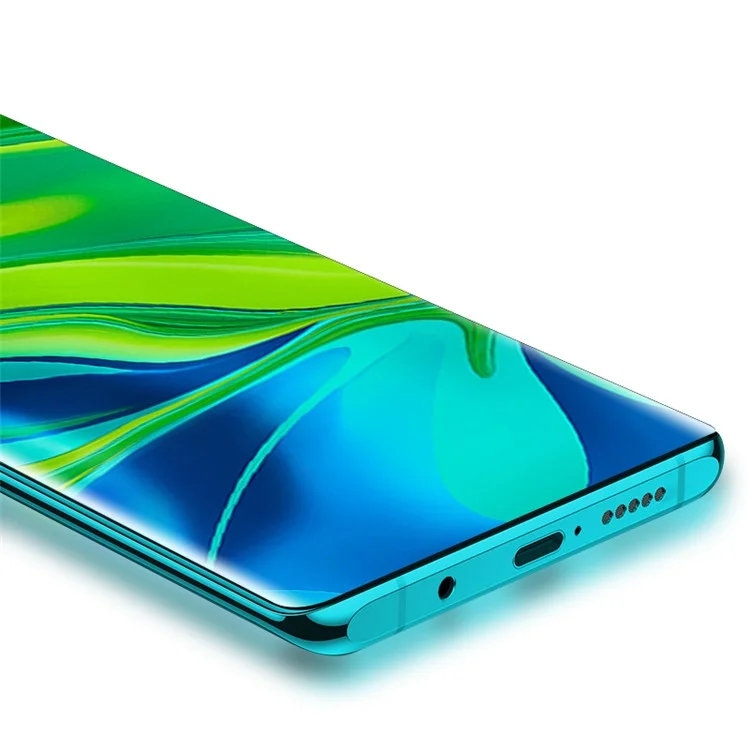 MOCOLO 3D Couverture Ention Curve [irradiation Lumière Uv] Protecteur D'écran en Verre Trempé Liquide UV Pour Xiaomi Mi Note 10 / Mi Cc9 Pro