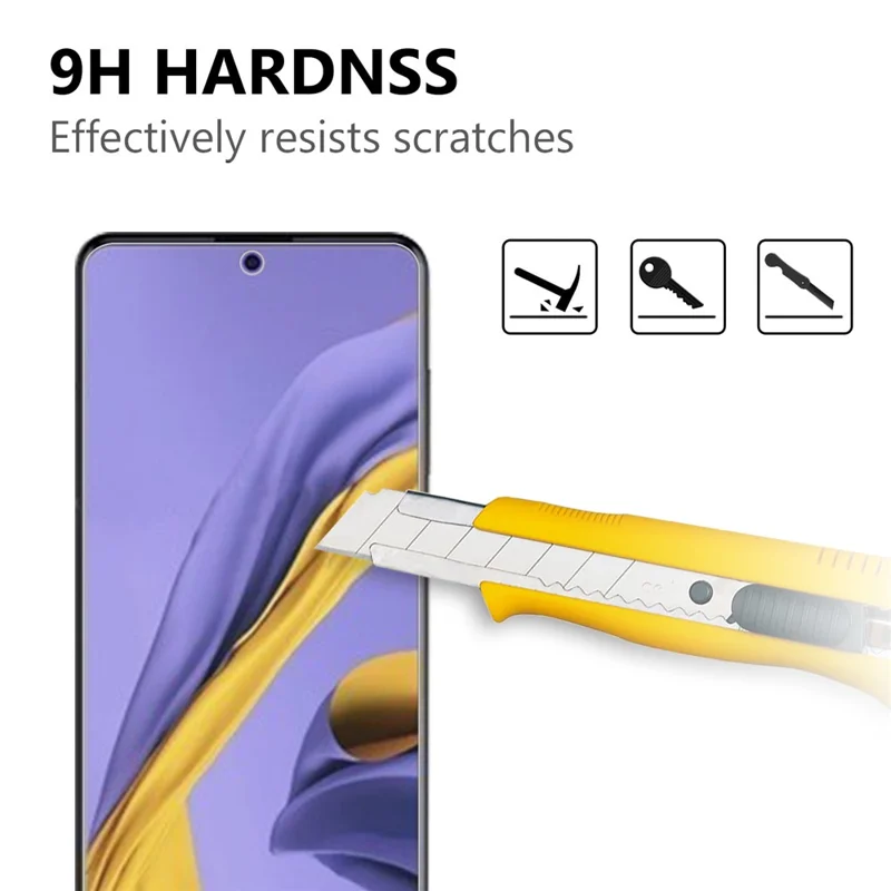 For Samsung Galaxy A51 2.5D Arc Edge Oleophobic Coating 9H Tempered Glass Screen Protector Anti-Explosion