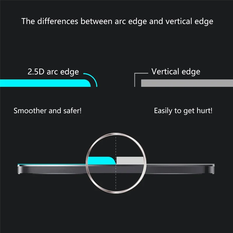 HAT PRINCE Full Glue Full Size 0.26mm 9H 2.5D Tempered Glass Screen Protector for Xiaomi Redmi Note 8T