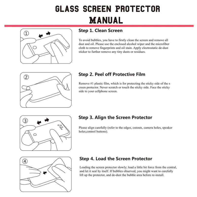 HAT PRINCE Full Glue Full Size 0.26mm 9H 2.5D Tempered Glass Screen Protector for Xiaomi Redmi Note 8T