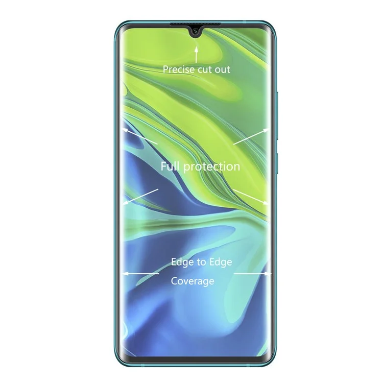 Hat Prince Ultra Clear 3D Film Per la Copertura Piena Piena Curva 3D Per Xiaomi Mi CC9 Pro/Note 10/Note 10 Pro