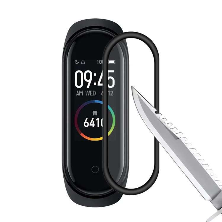 Hut Prince 3D PC Edge + PMMA Temperierte Gla -screenfilm Für Xiaomi Mi Band 4