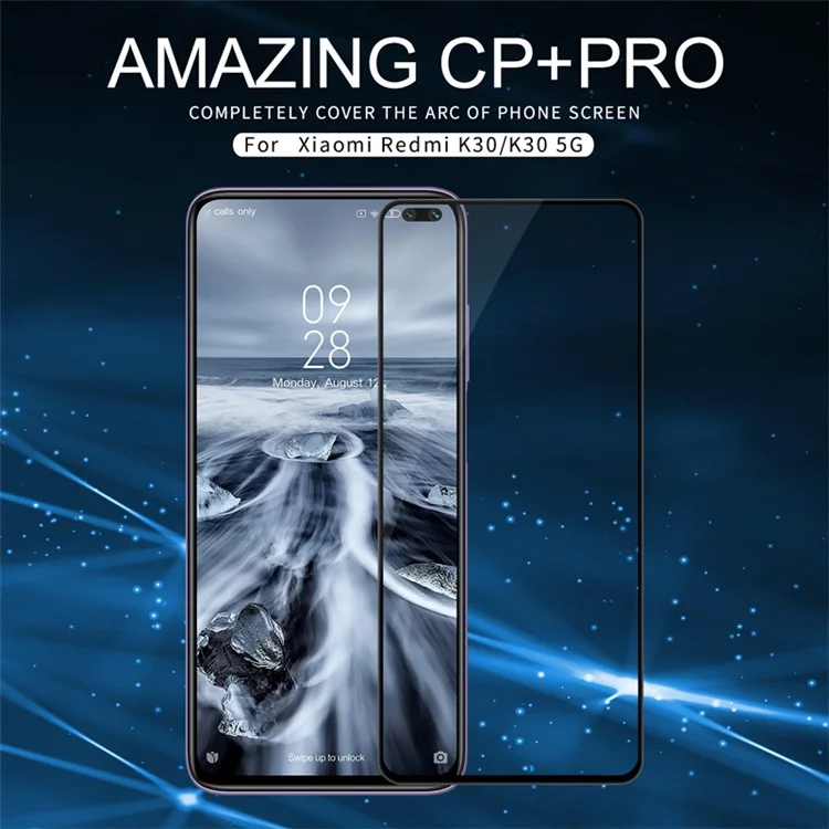 Nillkin Amazing Cp+pro Anti-Explosion AGC Temped Glass Film Per Xiaomi Redmi K30 / Redmi K30 5G / Poco X2, Copertura Completa Della Protezione Dello Schermo Cristallino Anti-scratch 2.5d.