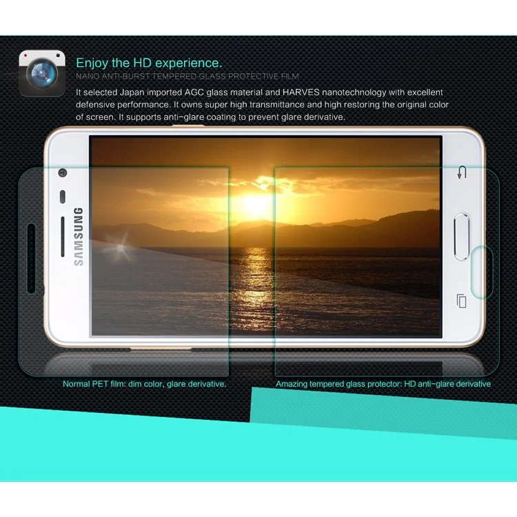 NILLKIN Amazing H for Samsung Galaxy J3 Pro Tempered Glass Screen Protector Anti-Explosion