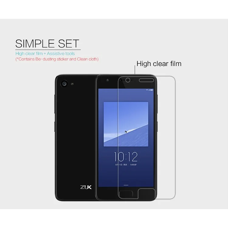 NILLKIN for Lenovo ZUK Z2 HD Clear Screen Protector Anti-fingerprint