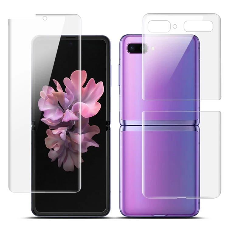 IMAK Soft Clearer Hydrogel Film III Full Coverage Screen Film+Back Film per Samsung Galaxy Z Flip