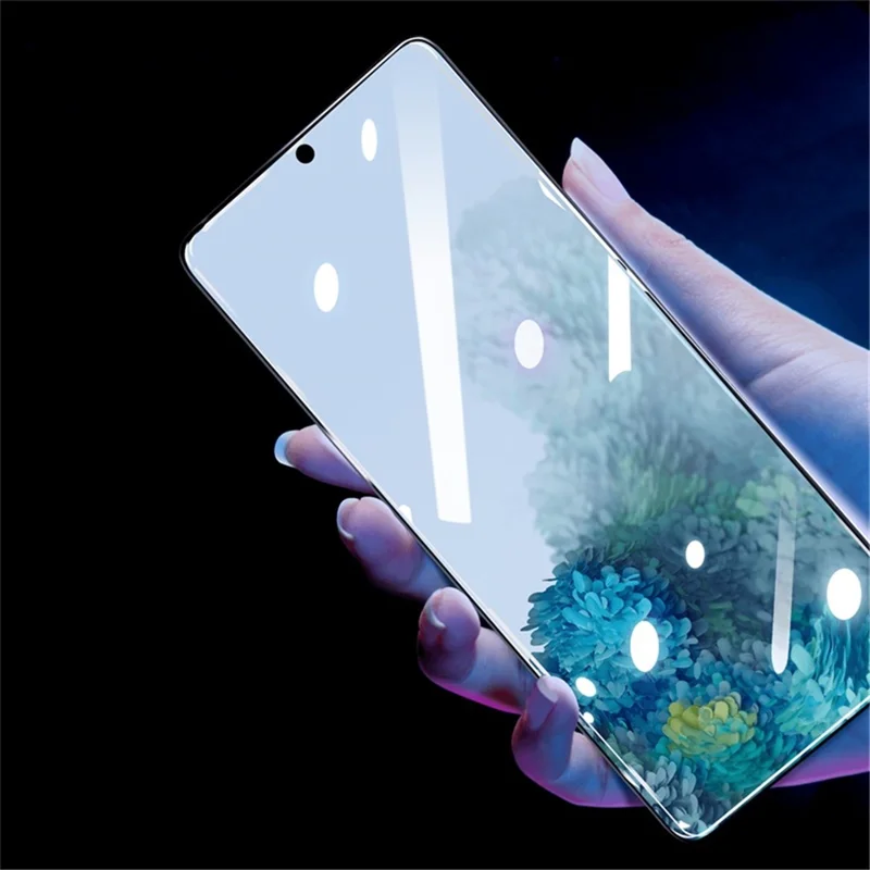 MOCOLO for Samsung Galaxy S20 4G/S20 5G 3D Curved [UV Light Irradiation] Full Cover Tempered Glass Screen Protector UV Film