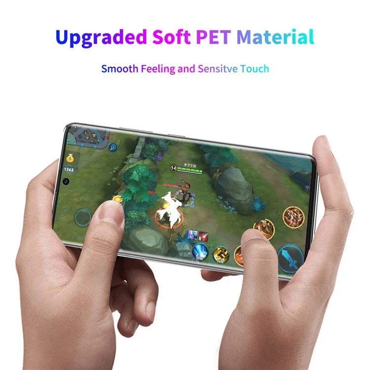 ENKAY HAT PRINCE 3D Full Screen Curved Hot Bending PET HD Screen Protective Film for Samsung S20 Plus