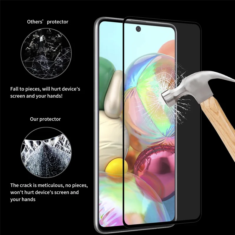 ENKAY HAT PRINCE Full Glue Full Coverage 0.26mm 9H 2.5D Tempered Glass Screen Protector Film for Samsung Galaxy A71