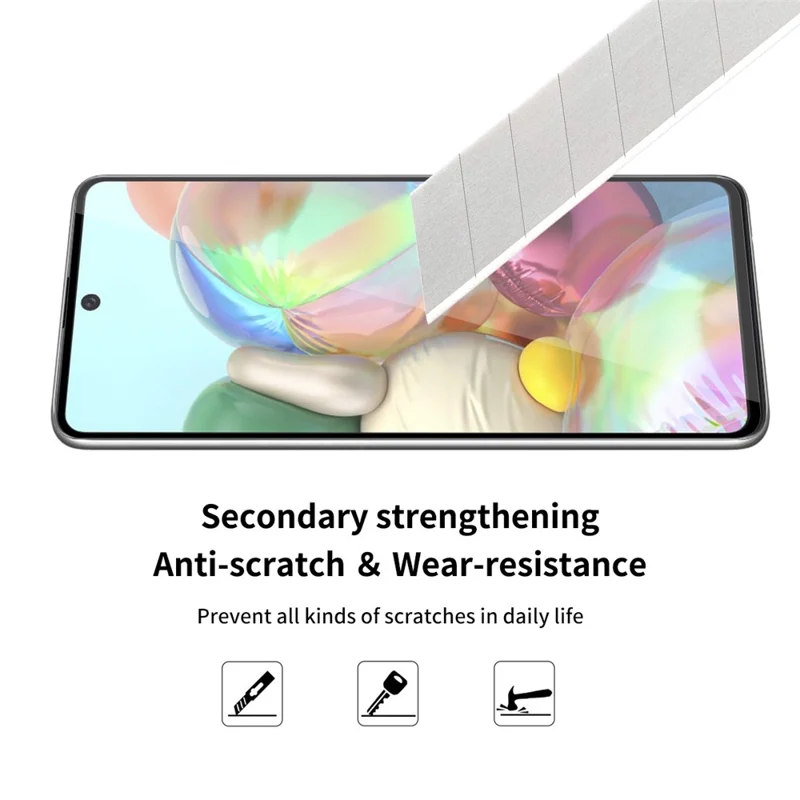 ENKAY HAT PRINCE Full Glue Full Coverage 0.26mm 9H 2.5D Tempered Glass Screen Protector Film for Samsung Galaxy A71