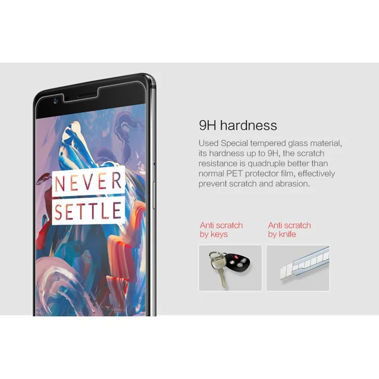 NILLKIN Amazing H+PRO for OnePlus 3T / 3 Tempered Glass Screen Protector Nanometer Anti-Explosion