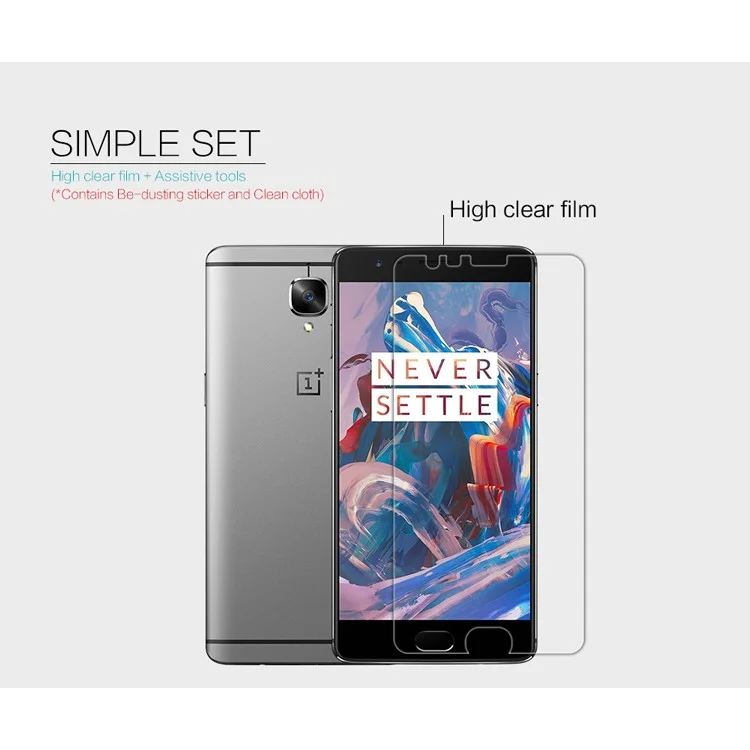 NILLKIN for OnePlus 3 A3000 / 3T Anti-fingerprint HD Clear Screen Protector Film