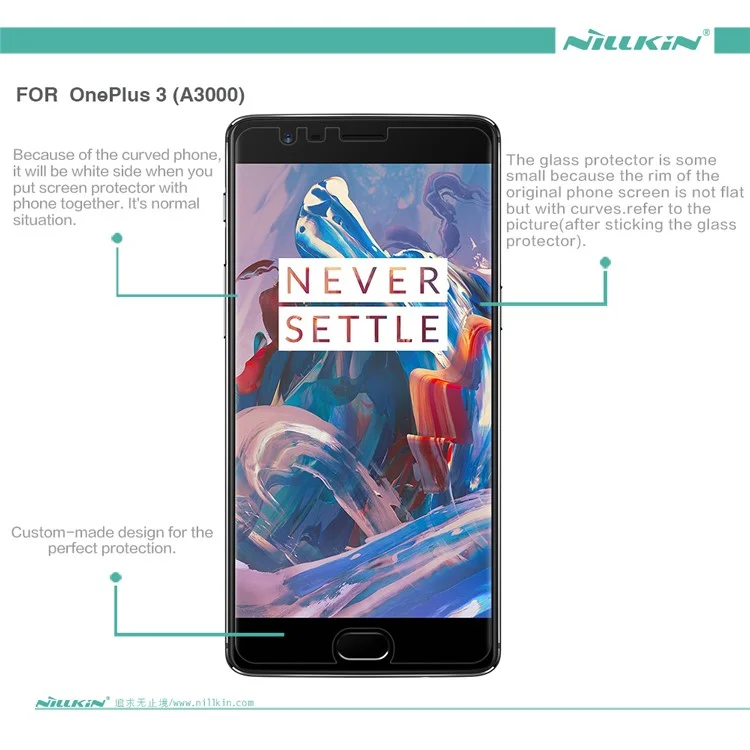 NILLKIN for OnePlus 3 A3000 / 3T Anti-fingerprint HD Clear Screen Protector Film