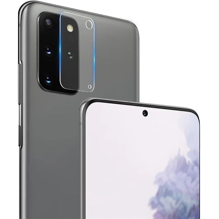 IMAK 2 pièces/paquet Pellicule de protection en verre trempé haute définition pour objectif de caméra pour Samsung Galaxy S20+ 5G
