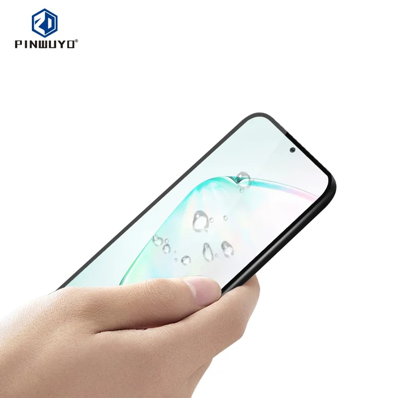 PINWUYO 2.5D 9H Anti-explosion Tempered Glass Screen Protector for Samsung Galaxy A81/Note 10 Lite