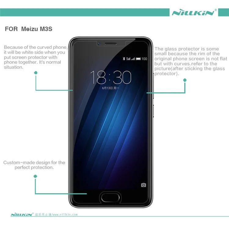 NILLKIN Screen Protector Guard Film for Meizu m3s Scratch-resistant