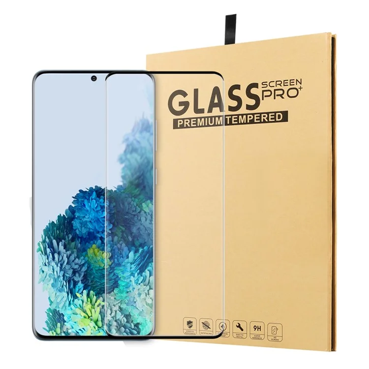 Película Protectora De Pantalla Completa De Vidrio De Vidrio Moderado Ultra Claro Para Samsung Galaxy S20 Plus