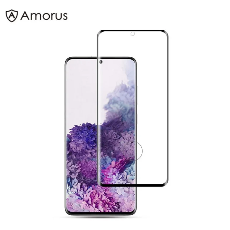 Amorus Für Samsung Galaxy S20 Plus 3D Gebogener, Fertiger Glasschilddelandschutzschutz