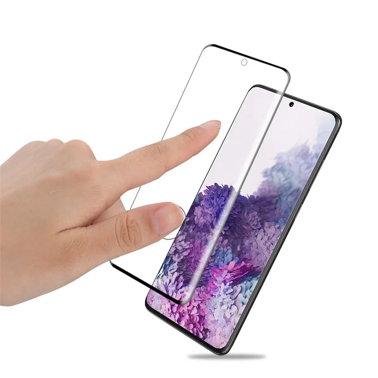 AMORUS for Samsung Galaxy S20 Plus 3D Curved Full Tempered Glass Phone Screen Protector