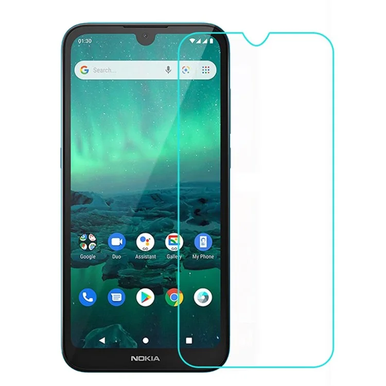0.3mm Lichtbogenkanten-Tempered-Glass-Displayschutzfolie für Nokia 1.3