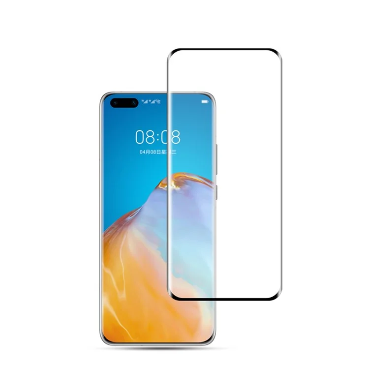 Protector De Pantalla De Cristal Templado Curvado De MOCOLO 3D Para Huawei P40 Pro - Negro