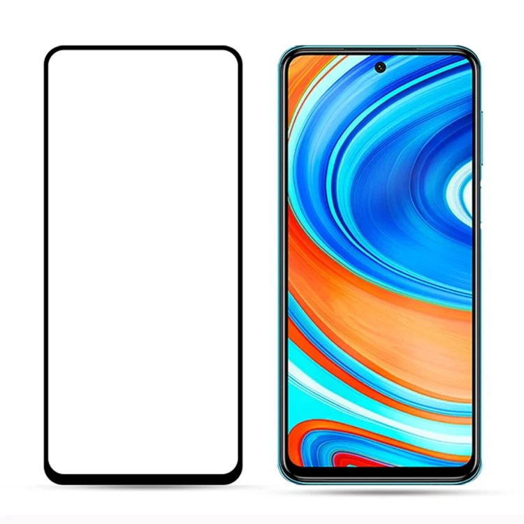 AMORUS [Full Glue] Silk Printing Tempered Glass Full Screen Protector Anti-explosion for Xiaomi Redmi Note 9 Pro Max / Redmi Note 9 Pro / Redmi Note 9S