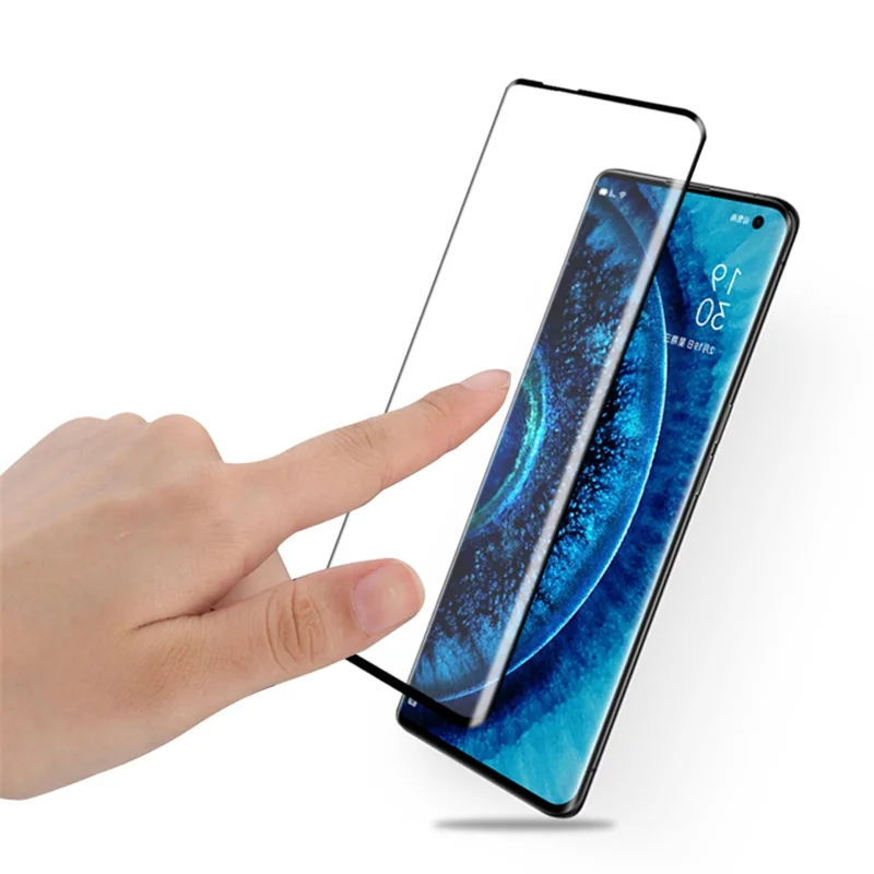 AMORUS Full Coverage 3D Curved Tempered Glass Screen Film [Full Glue] för OPPO Find X2 / X2 Pro