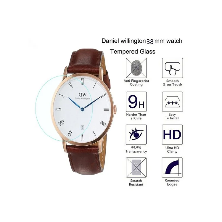 0.3mm Tempered Glass Screen Protective Film for Daniel Wellington Watch (DW 38mm)