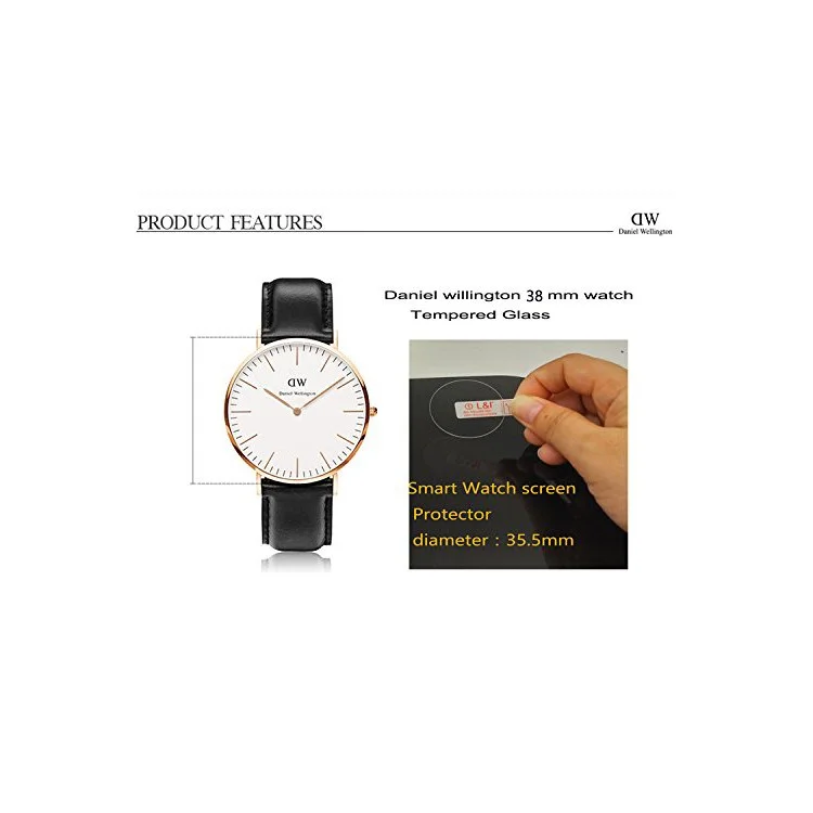 0.3mm Tempered Glass Screen Protective Film for Daniel Wellington Watch (DW 38mm)