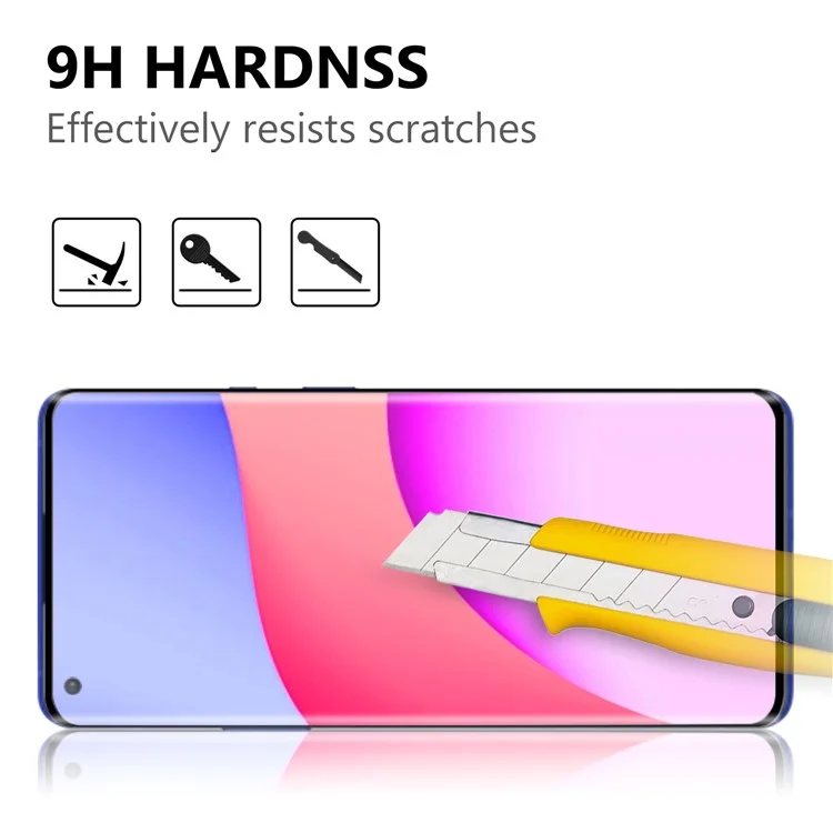 Pour OnePlus 8 Pro Ultra Clear Anti-shock AGC Tempered Glass Full Screen Protector Guard Screen Film