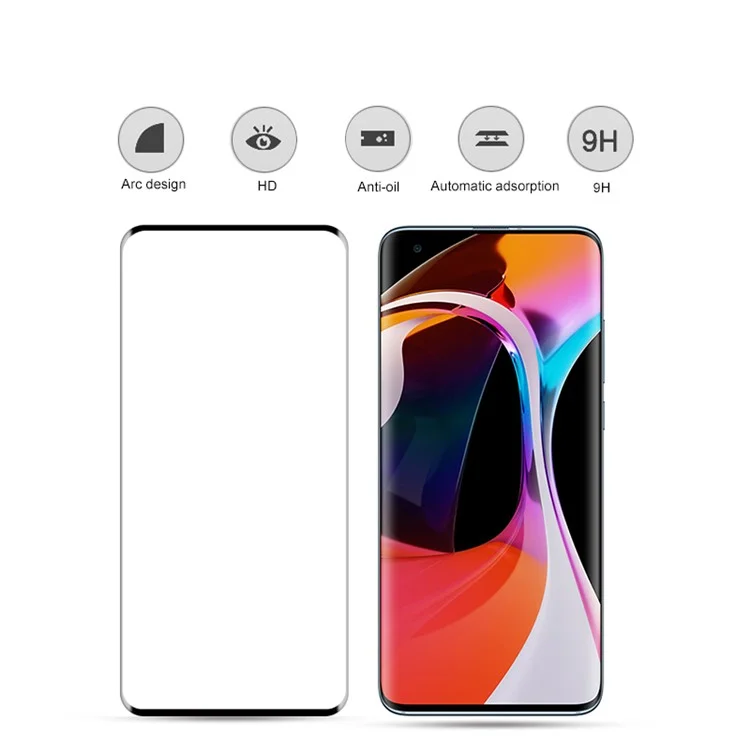 Protector De Pantalla De Cristal Templado Curvado De MOCOLO 3D Para Xiaomi MI 10 / MI 10 PRO - Negro