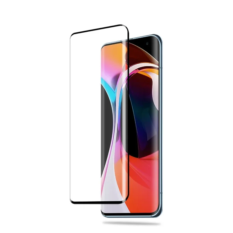 MOCOLO 3D Curved Tempered Glass Screen Protector para Xiaomi Mi 10/Mi 10 Pro - Negro