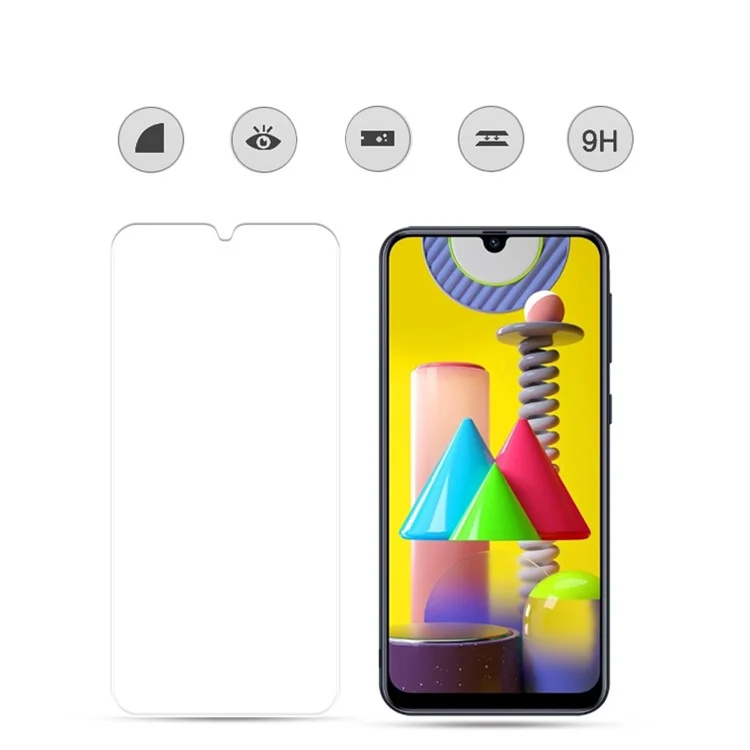 Película de Pantalla de Vidrio Templado Mocolo 2.5D Glue Completo Para Samsung Galaxy M31/M21/A50