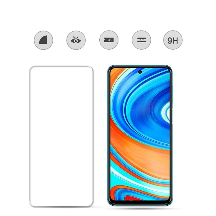 MOCOLO 2.5D Vetro Temperato Pellicola Adesiva Completa per Xiaomi Redmi Note 9S/Redmi Note 9 Pro/Redmi Note 9 Pro Max
