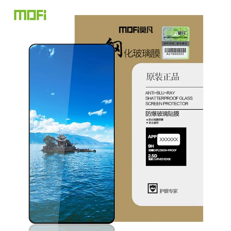 MOFI Full Screen Covering Anti-explosion Tempered Glass Film for Xiaomi Redmi Note 9 Pro 4G