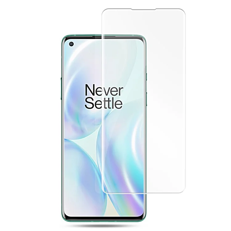 Protettore Per Schermo Vetro Temperato a Raggio di Mocolo UV Per OnePlus 8, Pellicola Completa Per Colla Piena Piena a Bordo Completo HD