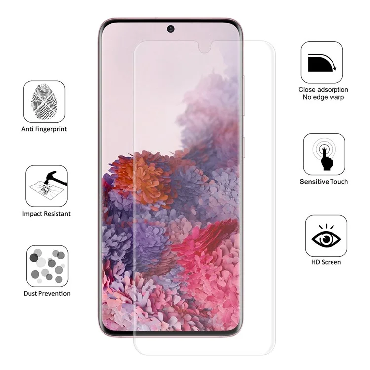 2pcs Enkay Hat Prince 3D Filme de Tela de Tela Suave em Tamanho Real Para Samsung Galaxy S20 4G/S20 5G