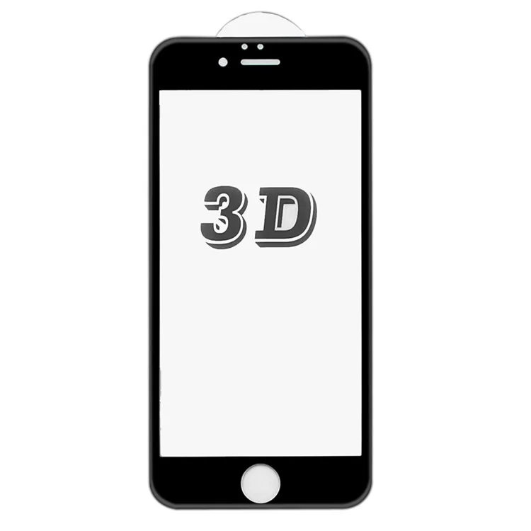 HAT PRINCE 3D 0.33mm Top-grade Carbon Fiber Tempered Glass Screen Protector Full Coverage for iPhone 6s 6 - Black