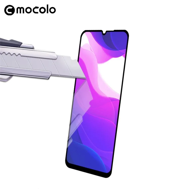 Impresión de Seda Mocolo Película de Pantalla Completa de Vidrio Templado Anti-explosión [glue Completo] Para Xiaomi Mi 10 Lite 5G