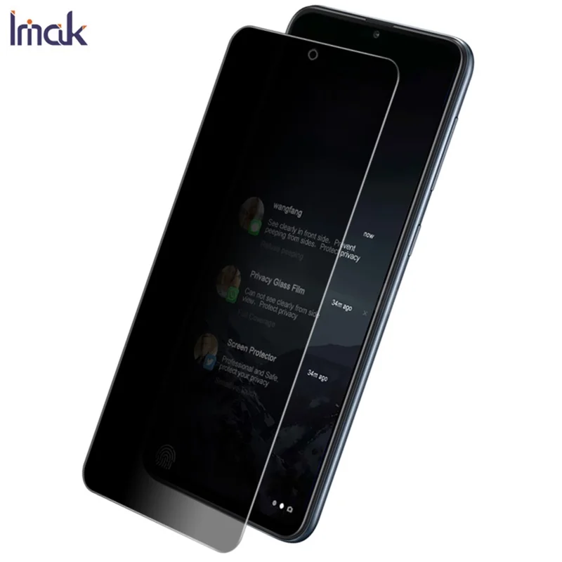 IMAK Anti-Peep 9H Tempered Glass Screen Protective Guard Film for Samsung Galaxy A91 / S10 Lite / M80S