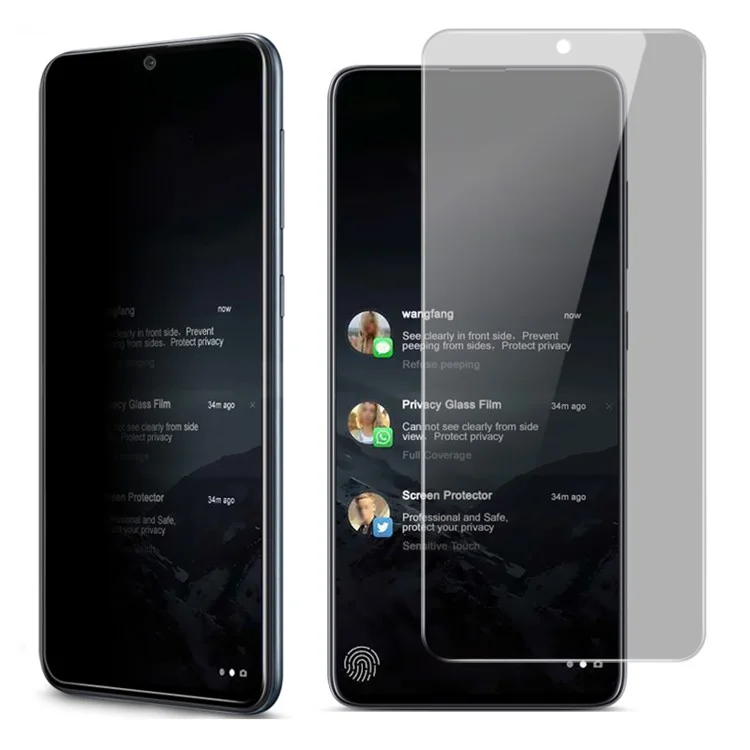 IMAK Anti-Peep 9H Tempered Glass Screen Protection Film for Samsung Galaxy A81 / Note 10 Lite / M60S