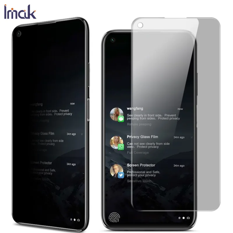 IMAK Privacy Anti-Peep Tempered Glass Screen Protector for Huawei P40 Lite / nova 6 SE / Nova 7i
