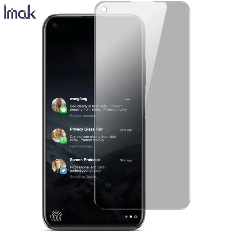 IMAK Privacy Anti-Peep Tempered Glass Screen Protector for Huawei P40 Lite / nova 6 SE / Nova 7i