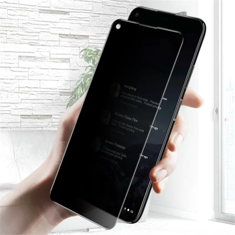 IMAK Privacy Anti-Peep Tempered Glass Screen Protector for Huawei P40 Lite / nova 6 SE / Nova 7i