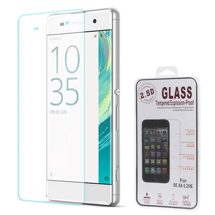 For Sony Xperia XA / XA Dual Tempered Glass Screen Protector 0.25mm Arc Edge