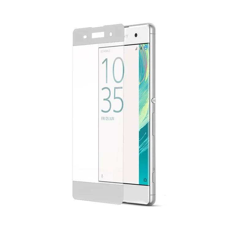 For Sony Xperia XA / XA Dual Full Coverage Tempered Glass Screen Guard Film Anti-explosion - White