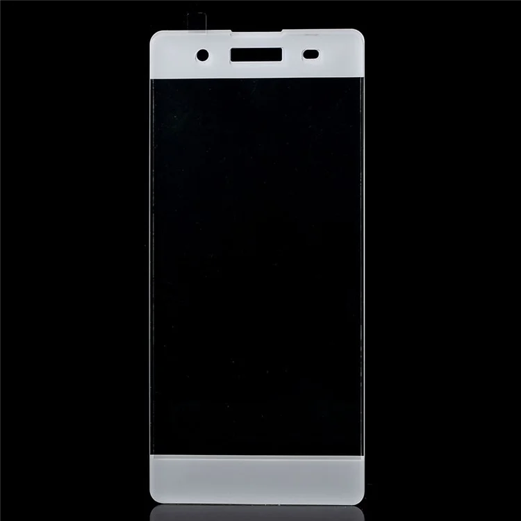 For Sony Xperia XA / XA Dual Full Coverage Tempered Glass Screen Guard Film Anti-explosion - White