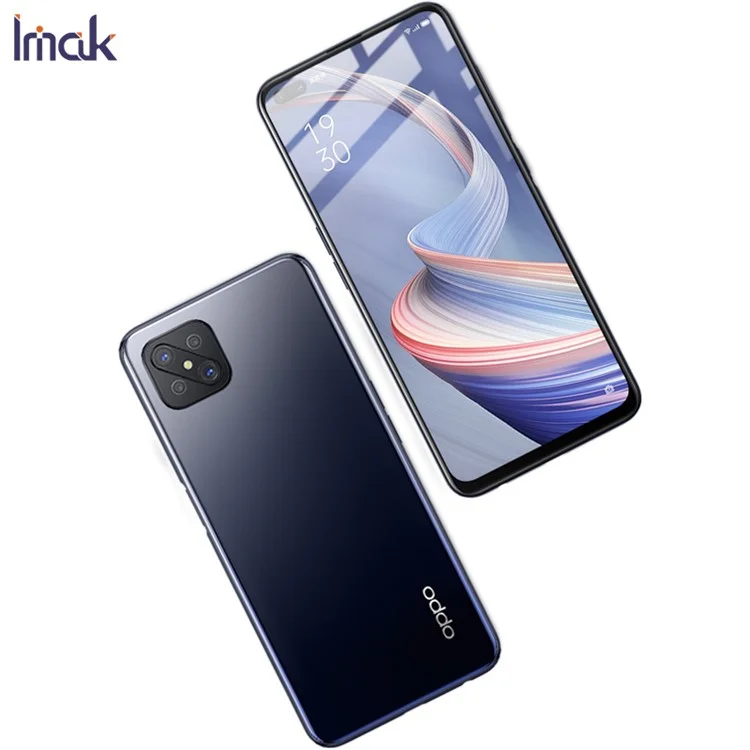 IMAK Pro+ Full Coverage Anti-explosion Tempered Glass Screen Protector Film for Realme 6 / OPPO A92s