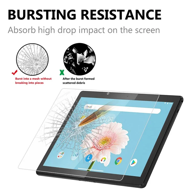 Tempered Glass Screen Protector Guard Film Arc Edge for Lenovo Tab M10 TB-X605F